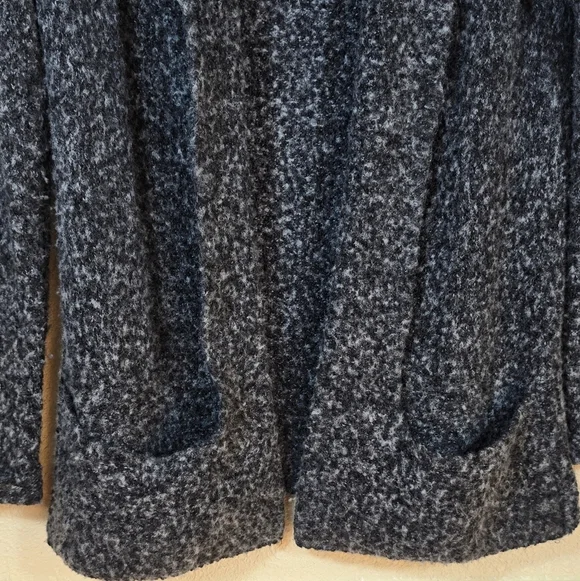 Vintage Italian Wool Blend Open Front Cardigan Sweater Neutral Cozy Size M - Picture 6 of 14